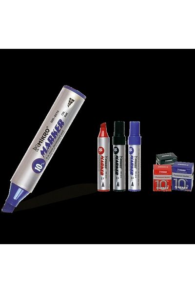 Mikro Permanent Marker Jumbo 10 Mm Blue - Mr-6010 12 Pack