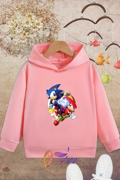 oneagılyazı Printed Hooded Children's Sweatshirt