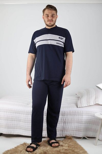 Rimoli Plus Size Men's Pajama Set