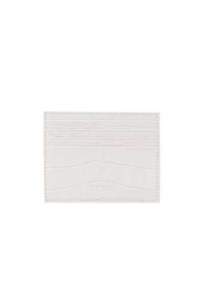 Desa Γυναικεία δερμάτινη θήκη για κάρτες Addys White