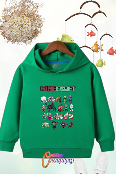 oneagılyazı Детски суичър с щампи с качулка