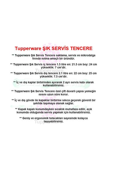 Tupperware Stylish Service 1.5 l Microwave Oven Heating Pot Hsgl