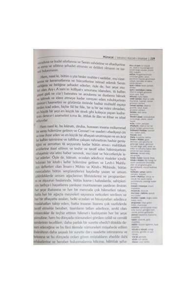 Yeni Asya Neşriyat Risale-i Nur Külliyatından Asayı Musa Lüks Hatıra Baskı Kenar Lugatçeli