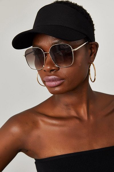 EKstore Unisex UV Protective Visor Cap Visor Tennis Hat Black