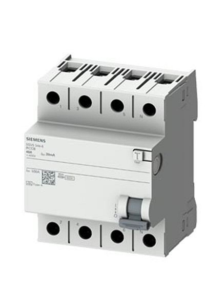 Siemens A Type Residual Current Protection Relay 40a; 400v; 30ma;