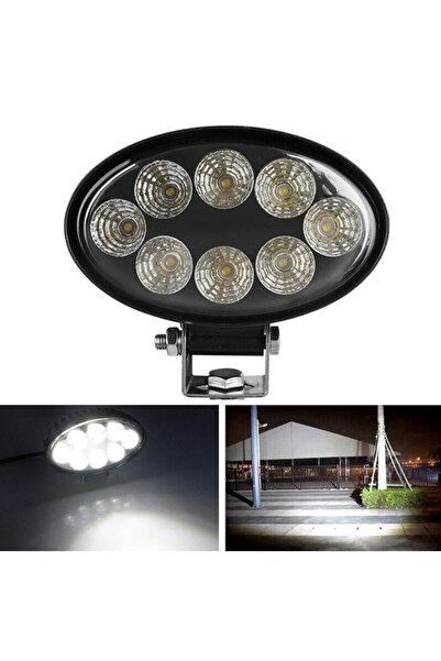 AUTOPAL Carup Su Geçirmez 8 Ledli 24w Oval Off-road Aydınlatma Lambası 9-30 V...