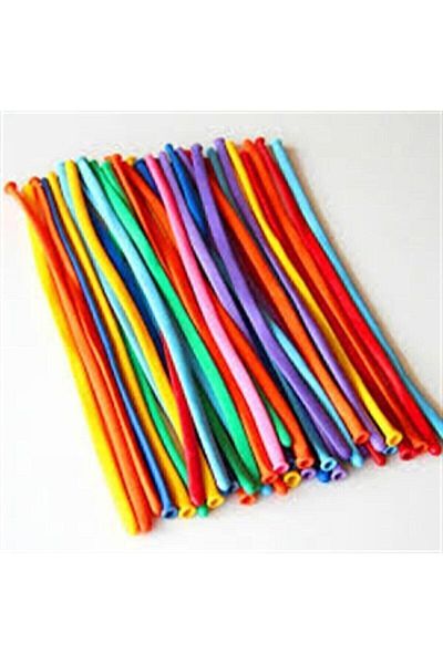 BalonEvi Sausage Balloon 15 Pieces Mixed Color