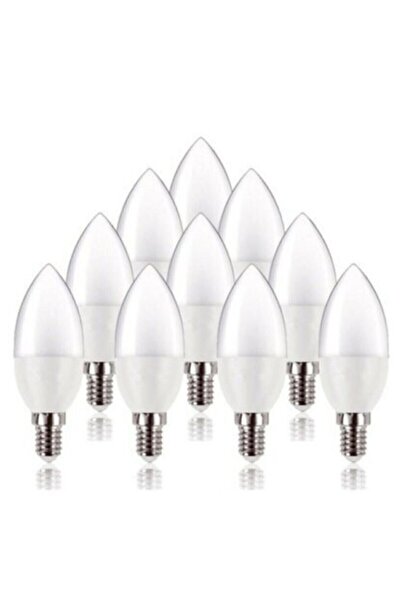 RONIE 5-7w Led Buji Ampul E14 Led Ampul Mum Ampul Ince Duy Beyaz Işık 10'lu Paket