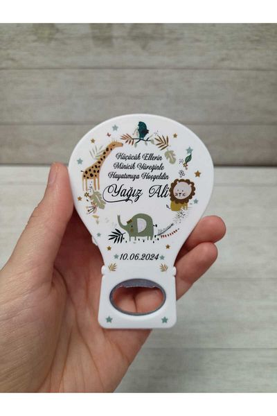 onuratasarlat 35 Pieces Newborn Balloon Magnet - Birthday, Circumcision, Engagement, Promise, Safarili Model