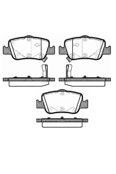 MGA Balata Fren Arka - Toyota Corolla 07-12 - Aurıs 2013- 1.4 D4d Dızel 55277 Oem