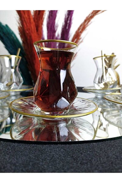 PLT Design Lav Gilded Alya Tea Set 12 Pieces for 6 People