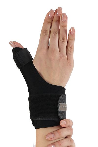 Flexy Medical Hand Wrist Brace with Metal Support (DE QUERVAIN) Thumb Support Ligament Joint Fracture Dislocation Pain Sportsman