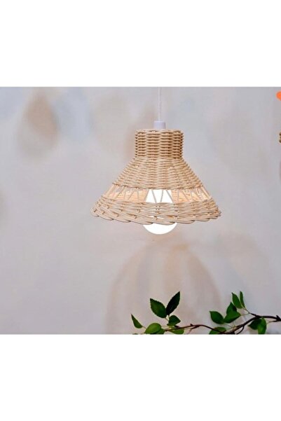 DEKORATTAN Rattan Bamboo Wicker Chandelier