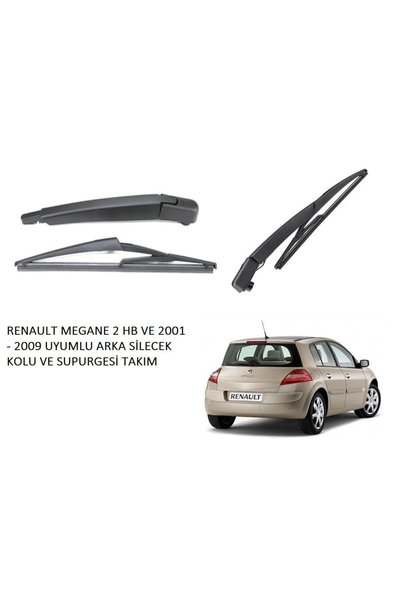 CME Renault Megane 2 Hb Ve 2001 - 2009 Uyumlu Arka Silecek Kolu Ve Supurgesi ...