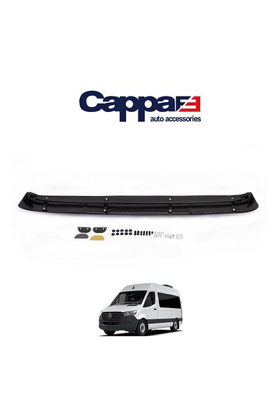 Cappafe For Mercedes Benz Sprinter W907 2018 2019 2020 2021 Front Windshield Sunshade Black