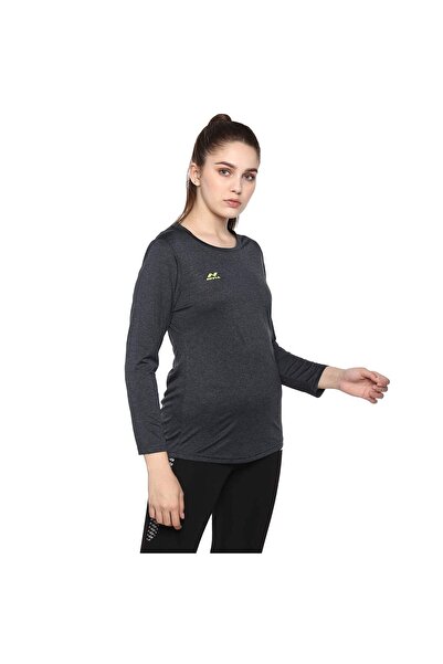 Nivia Hydra-9 T-Shirt Full Sleeve - Women, Dark Grey, S