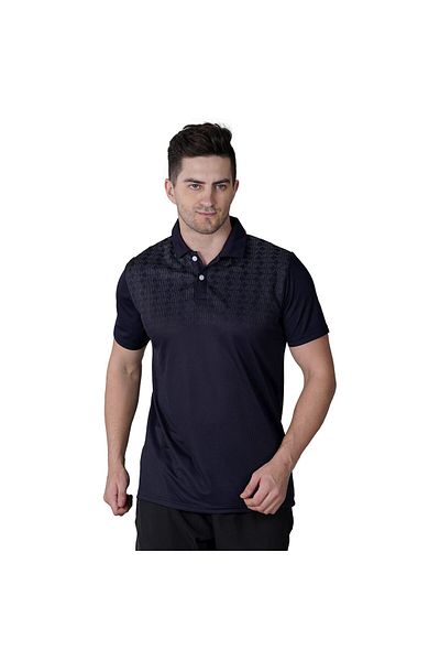 Nivia Ray_14 Polo T_Shirt for Men (Navy Blue,XXL)