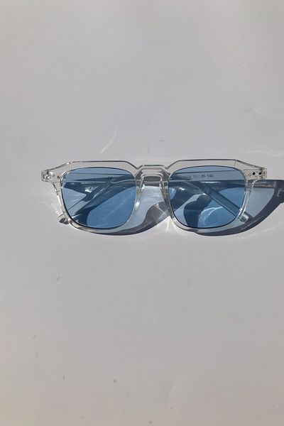 DSN Delta Unisex Sunglasses Transparent Frame
