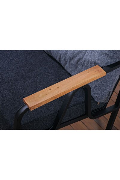 Pimango Pi Angel Bahçe, Balkon Ve Mutfak Için L Köşe Takımı, 180x180 Cm, Gri-siyah