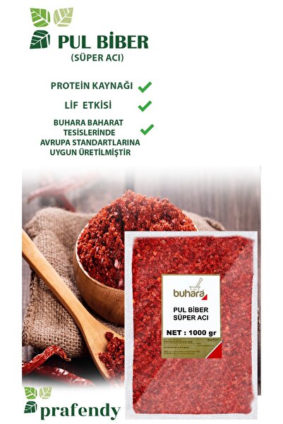 Buhara BUHARA SÜPER ACI PULBİBER 1000 GR