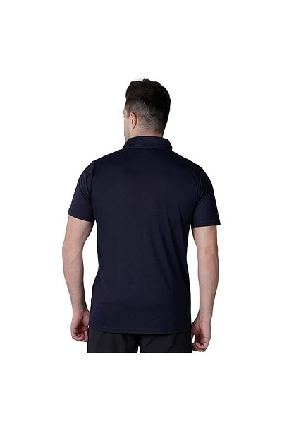 Nivia Ray_14 Polo T_Shirt for Men (Navy Blue,XL)