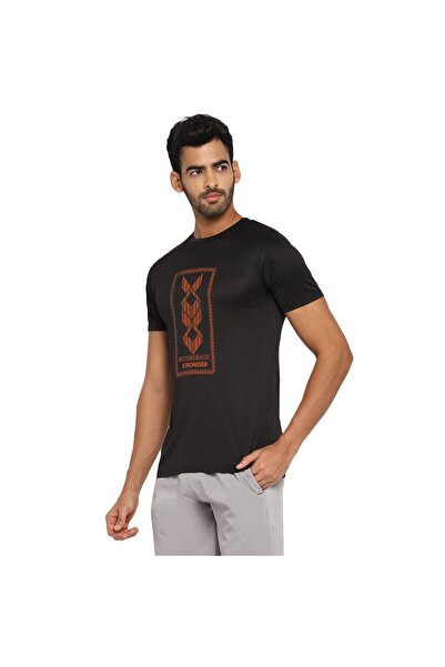 Nivia Nitro-8 T-shirt Black S – Lightweight, Sweat-wicking & Regular Fit Training Tee