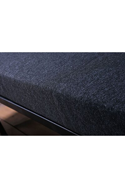 Pimango Pi Angel Bahçe, Balkon Ve Mutfak Için L Köşe Takımı, 180x180 Cm, Gri-siyah