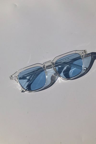DSN Delta Unisex Sunglasses Transparent Frame