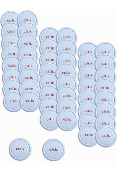 Çelik Jar Lids 50 Pieces Stainless Jar Lids