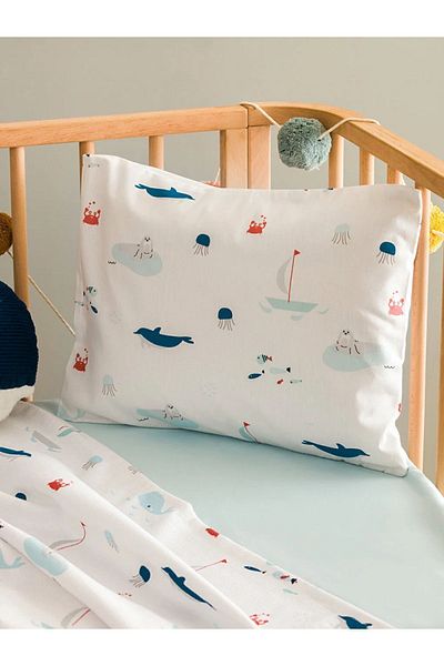 LC Waikiki Cotton Pique Set for Baby Boy - Shark Pattern