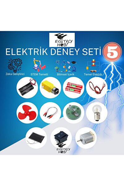 Eğitici Hobi Kutulu, Elektrik Deney Seti - 5  Eğitici Hobi Bilim Seti