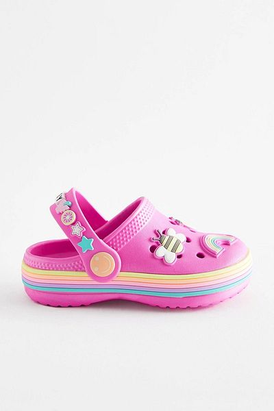 Next Baby Pink Character Detailed Non-Slip Sole Slippers ALY00640