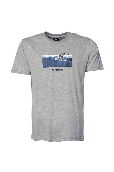 hummel Μπλουζάκι Hmlgael Ανδρικό Γκρι911724-2006
