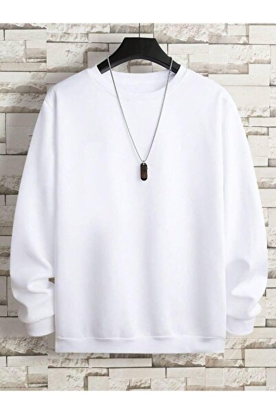 BW Bravely Wear Μαλακό, άνετο βαμβακερό φούτερ - Απλό, χωρίς στάμπα, με λαιμό...