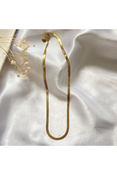 Cherry Aksesuar قلادة سلسلة إيطالية من الفولاذ 40 سم