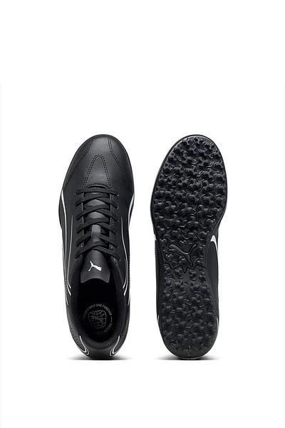 Puma 107484   01 Victoria Tt Puma Black-Puma Λευκά ανδρικά μποτάκια ποδοσφαίρου για ενήλικες