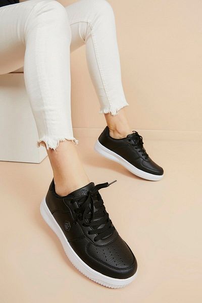 lumberjack Pantofi de mers ortopedic complet unisex din piele Finster Black Air Force