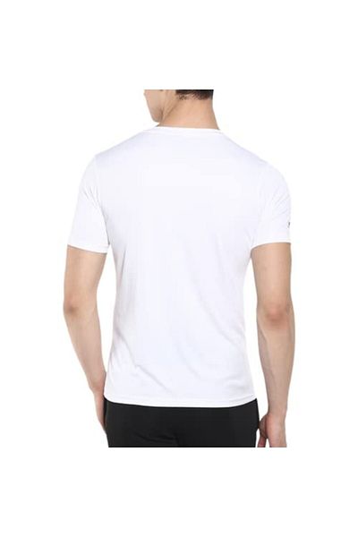 Nivia Nitro-8 T-shirt White Xxl – Lightweight, Sweat-wicking & Regular Fit Training Tee