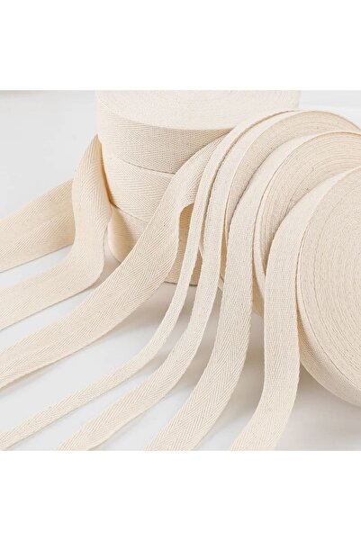 e tuhafiye 3 metri de culoare crem panglică multifuncțională Herringbone (2 cm)