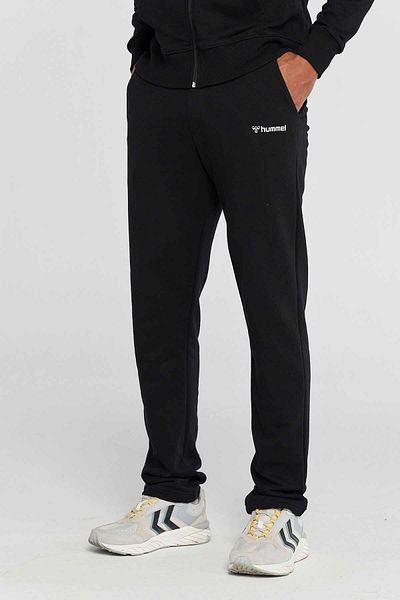 hummel Ανδρικό βαμβακερό ίσιο παντελόνι - 932096 -2001ΜΑΥΡΟ