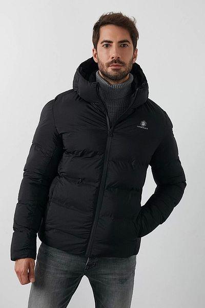 lumberjack Мъжко черно палто Nolan - Sn22 Coat