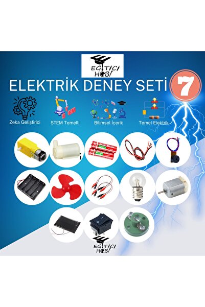 Eğitici Hobi Kutulu, Elektrik Deney Seti - 7  Eğitici Hobi Bilim Seti