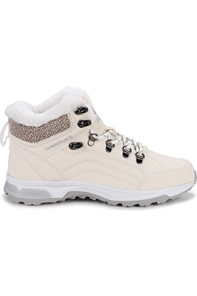 lumberjack Debora Beyaz Renk Içi Yünlü Kışlık Outdoor Kadın Bot