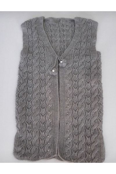 Ebrar Çeyiz Alize Angora Special Machine Knitted Vest Models