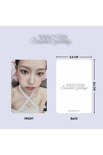 Kpop Dünyasi AESPA '' 2024 Season's Greetings '' Photocards Set - A
