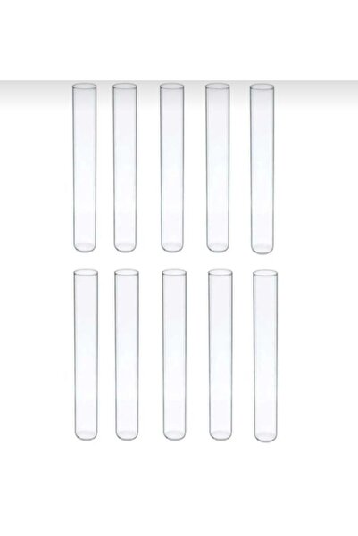 LAURELWOOD Laurel-wood 10 Adet Vazo Cam Yedek Tüp Vazo Tüpü 16x100 Mm (10 CM ...