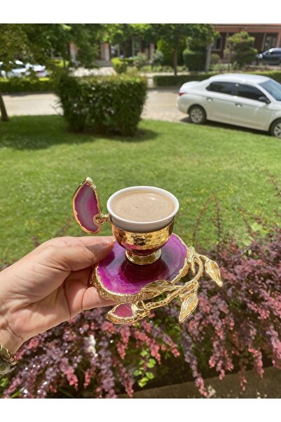 Genel Markalar Akik Doğaltaş Kahve seti