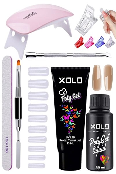 xolo 30 Parça Evde Polijel Kalıcı Oje Yapma Seti Fenomen Renkler Poligel Jel ...
