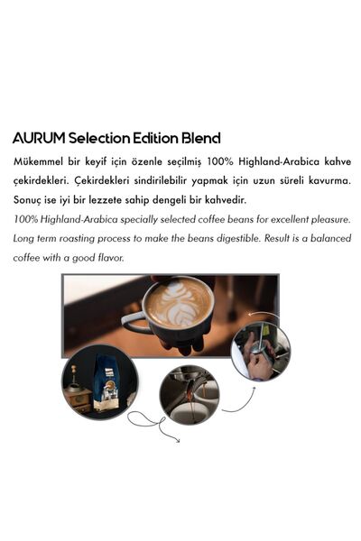 Schiller Aurum Gourmet Blend Whole Bean Coffee 1000 grams