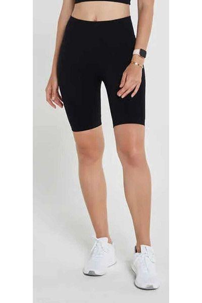 Hüma Collection Colanți negri pentru femei - care nu arată, scurti, cu lycra Fuul, pentru utilizare la piscină și la mare